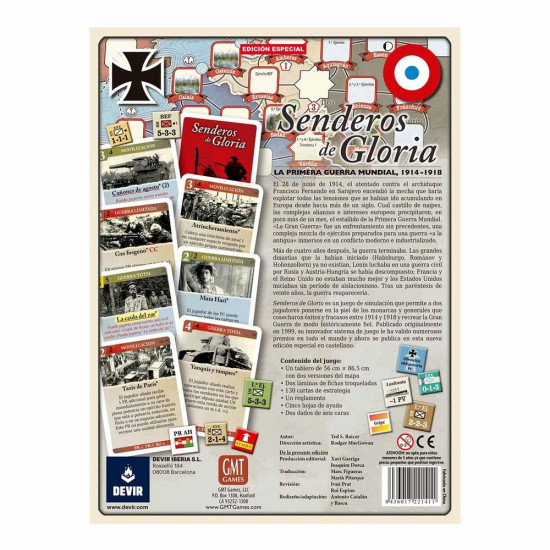 JUEGO MESA DEVIR SENDEROS GLORIA Juegos de mesa JUEGO MESA DEVIR SENDEROS GLORIA Juegos de mesa