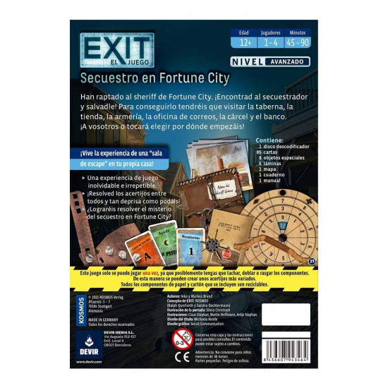 JUEGO MESA DEVIR EXIT SECUESTRO EN Juegos de mesa JUEGO MESA DEVIR EXIT SECUESTRO EN Juegos de mesa