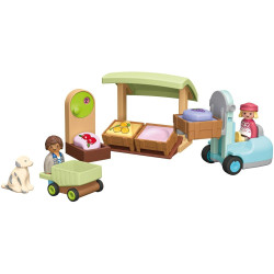 PLAYMOBIL JUNIOR PUESTO ECOLÓGICO Y CARRETILLA