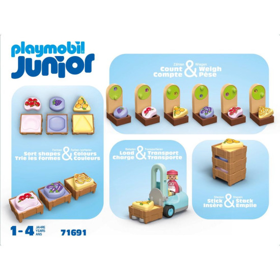 PLAYMOBIL JUNIOR PUESTO ECOLÓGICO Y CARRETILLA Playmobils PLAYMOBIL JUNIOR PUESTO ECOLÓGICO Y CARRETILLA Playmobils