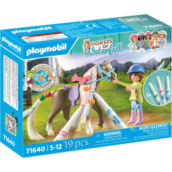 PLAYMOBIL SET CABALLO COLOREAR