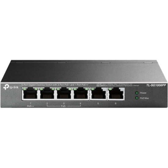 SWITCH TP - LINK TL - SG1006PP 6 PUERTOS Switch SWITCH TP - LINK TL - SG1006PP 6 PUERTOS Switch