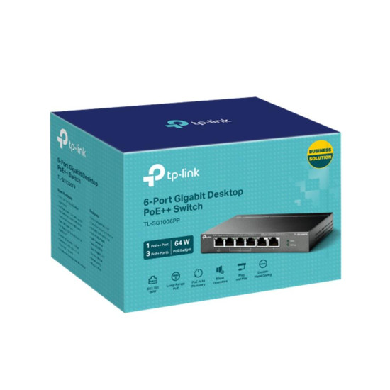 SWITCH TP - LINK TL - SG1006PP 6 PUERTOS Switch SWITCH TP - LINK TL - SG1006PP 6 PUERTOS Switch