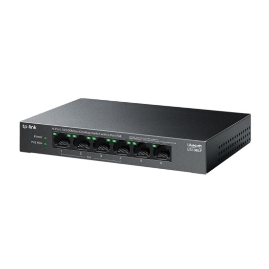 SWITCH TP - LINK LS106LP 6 PUERTOS Switch SWITCH TP - LINK LS106LP 6 PUERTOS Switch