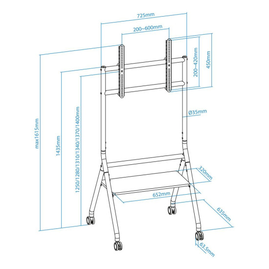 SOPORTE SUELO CON RUEDAS TOOQ IDREAMS Soportes monitores tv SOPORTE SUELO CON RUEDAS TOOQ IDREAMS Soportes monitores tv