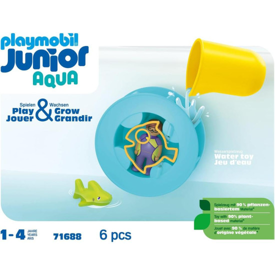 PLAYMOBIL JUNIOR AQUA: RUEDA AGUA CON Playmobils PLAYMOBIL JUNIOR AQUA: RUEDA AGUA CON Playmobils