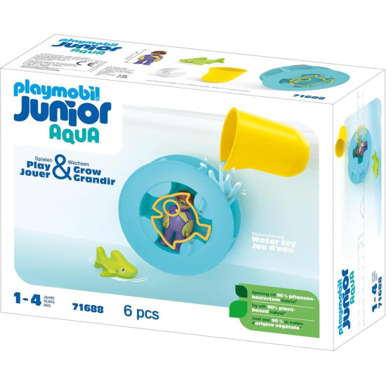 PLAYMOBIL JUNIOR AQUA: RUEDA AGUA CON Playmobils PLAYMOBIL JUNIOR AQUA: RUEDA AGUA CON Playmobils