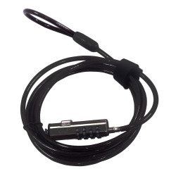 CABLE SEGURIDAD EWENT PORTATIL COMBINACION 4