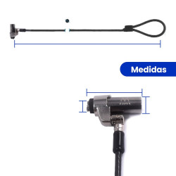 CABLE SEGURIDAD EWENT PORTATIL LLAVE 1.8M