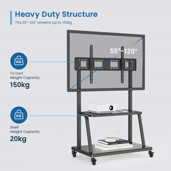 SOPORTE SUELO CON RUEDAS EWENT VESA Soportes monitores tv SOPORTE SUELO CON RUEDAS EWENT VESA Soportes monitores tv