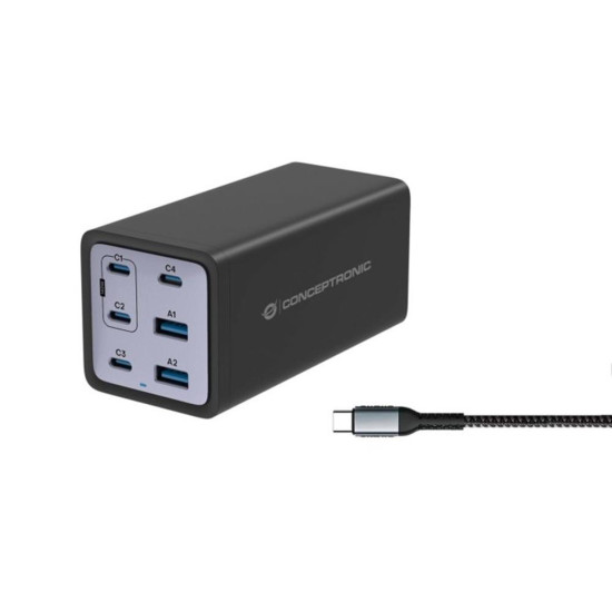 CARGADOR CONCEPTRONIC OZUL06BE 200W + CABLE Baterías y cargadores portátiles CARGADOR CONCEPTRONIC OZUL06BE 200W + CABLE Baterías y cargadores portátiles