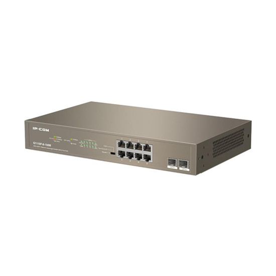 SWITCH IP - COM G1110P - 8 - 150W 10 PUERTOS Switch