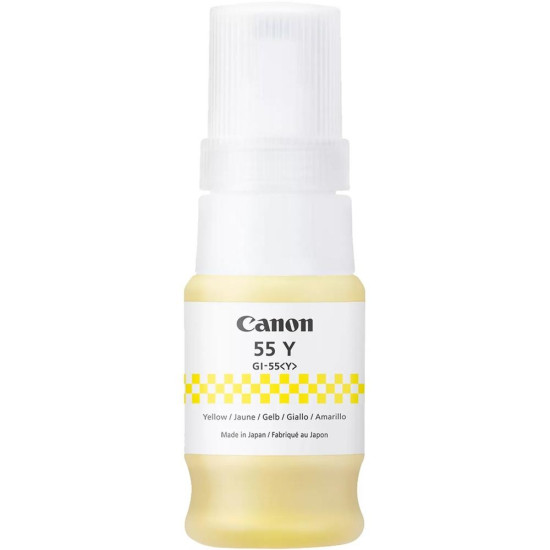 BOTELLA TINTA CANON GI - 55 INK AMARILLO Consumibles impresión de tinta BOTELLA TINTA CANON GI - 55 INK AMARILLO Consumibles impresión de tinta