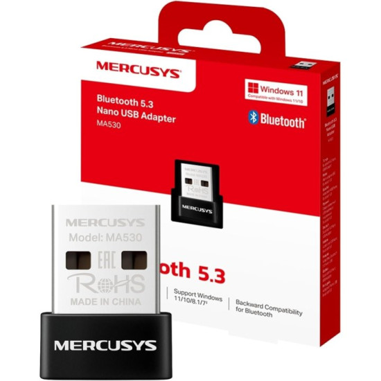 ADAPTADOR USB LUETOOTH 5.3 MERCUSYS MA530 Bluetooth ADAPTADOR USB LUETOOTH 5.3 MERCUSYS MA530 Bluetooth