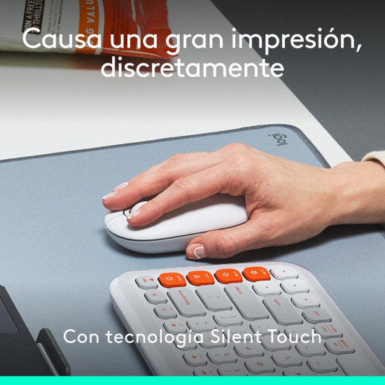 RATON INALAMBRICO LOGITECH POP MOUSE BLANCO Ratones RATON INALAMBRICO LOGITECH POP MOUSE BLANCO Ratones