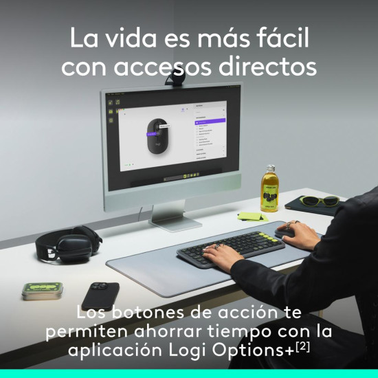 RATON INALAMBRICO LOGITECH POP MOUSE GRAFITO Ratones RATON INALAMBRICO LOGITECH POP MOUSE GRAFITO Ratones