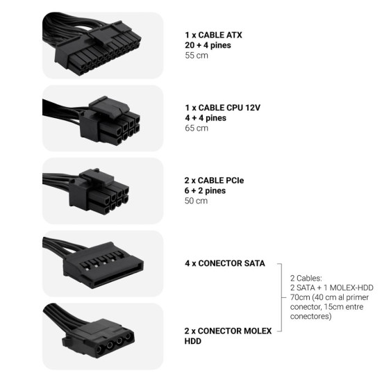 FUENTE ALIMENTACION COOLBOX COOLPOWER GAMING ATX Fuentes de alimentación FUENTE ALIMENTACION COOLBOX COOLPOWER GAMING ATX Fuentes de alimentación