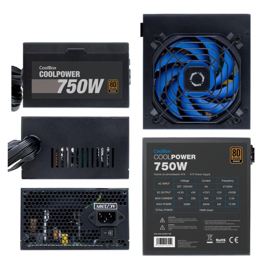 FUENTE ALIMENTACION COOLBOX COOLPOWER GAMING ATX Fuentes de alimentación FUENTE ALIMENTACION COOLBOX COOLPOWER GAMING ATX Fuentes de alimentación