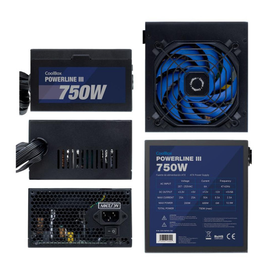 FUENTE ALIMENTACION COOLBOX POWERLINE III GAMING Fuentes de alimentación FUENTE ALIMENTACION COOLBOX POWERLINE III GAMING Fuentes de alimentación