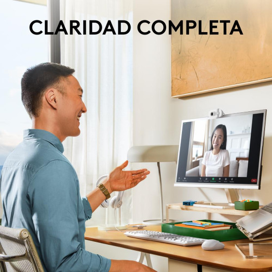 WEBCAM LOGITECH BRIO 100 BLANCO FULL Cámaras web WEBCAM LOGITECH BRIO 100 BLANCO FULL Cámaras web
