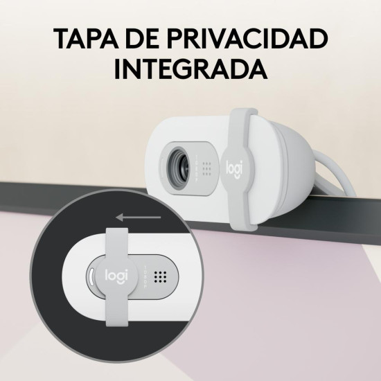 WEBCAM LOGITECH BRIO 100 BLANCO FULL Cámaras web WEBCAM LOGITECH BRIO 100 BLANCO FULL Cámaras web