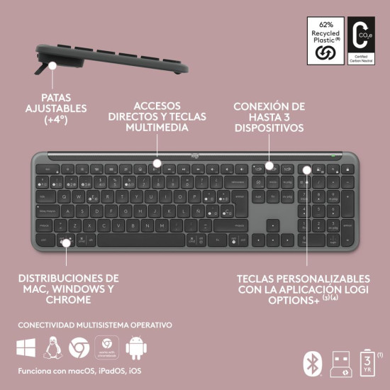 TECLADO + RATON LOGITECH MK950 INALAMBRICO Teclado + ratón TECLADO + RATON LOGITECH MK950 INALAMBRICO Teclado + ratón