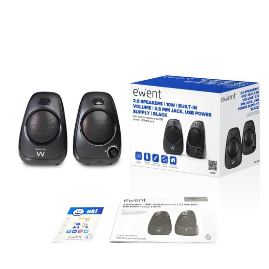 ALTAVOCES EWENT 2.0 EW3527 NEGRO Altavoces ALTAVOCES EWENT 2.0 EW3527 NEGRO Altavoces