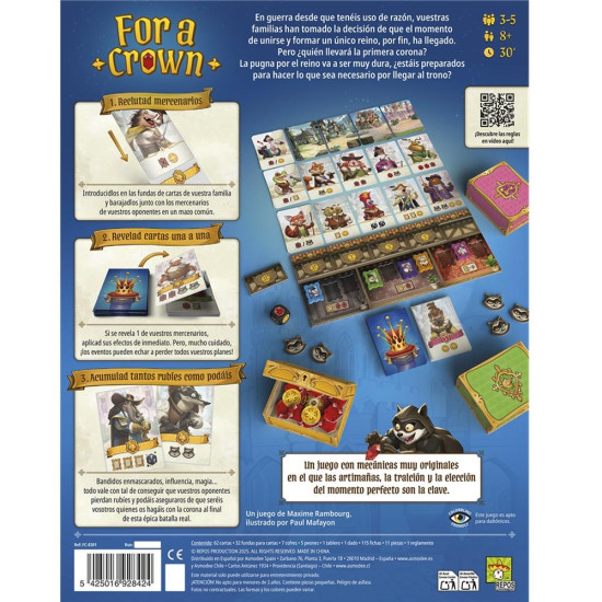 JUEGO MESA FOR A CROWN Juegos de mesa JUEGO MESA FOR A CROWN Juegos de mesa