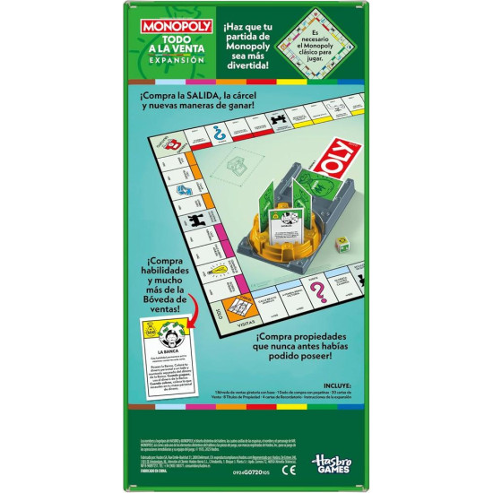 EXPANSIÓN HASBRO MONOPOLY TODO A LA Juegos de mesa EXPANSIÓN HASBRO MONOPOLY TODO A LA Juegos de mesa