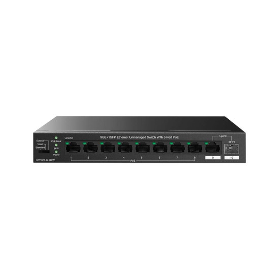 SWITCH IP - COM G1110PF - 8 - 120W 10 PUERTOS Switch