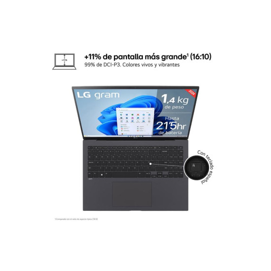 PORTATIL LG GRAM 17Z90S - G INTEL CORE Pc portátiles PORTATIL LG GRAM 17Z90S - G INTEL CORE Pc portátiles