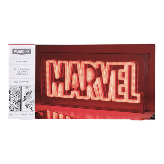 LÁMPARA PALADONE MARVEL LOGO LED NEON Lampara merchandising LÁMPARA PALADONE MARVEL LOGO LED NEON Lampara merchandising