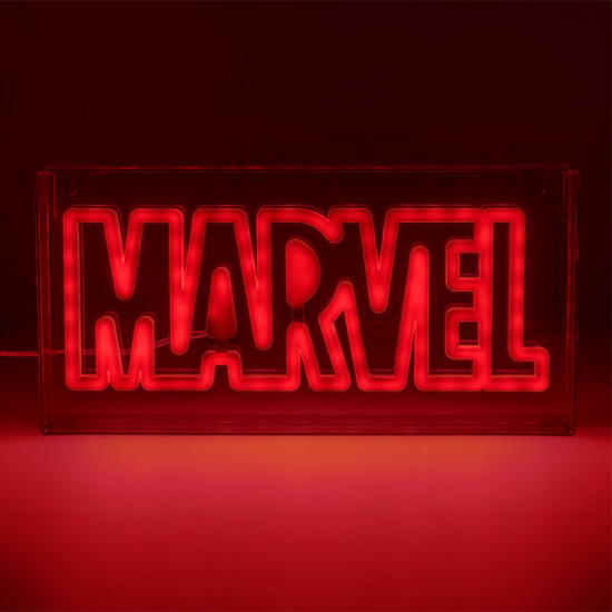 LÁMPARA PALADONE MARVEL LOGO LED NEON Lampara merchandising LÁMPARA PALADONE MARVEL LOGO LED NEON Lampara merchandising