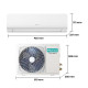 AIRE ACONDICIONADO SPLIT 1X1 HISENSE INVERTER Aire acondicionado AIRE ACONDICIONADO SPLIT 1X1 HISENSE INVERTER Aire acondicionado