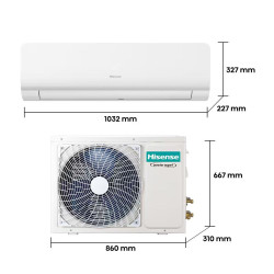 AIRE ACONDICIONADO SPLIT 1X1 HISENSE INVERTER
