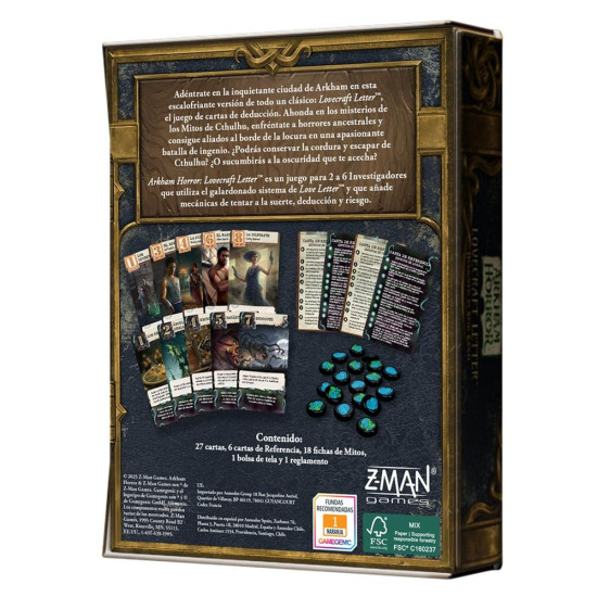 JUEGO MESA ARKHAM HORROR LOVECRAFT LETTER Juegos de mesa JUEGO MESA ARKHAM HORROR LOVECRAFT LETTER Juegos de mesa