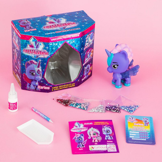 FIGURA UNICORNIO CRYSTALVERSE CLASSIC 1 UNIDAD Juguetes