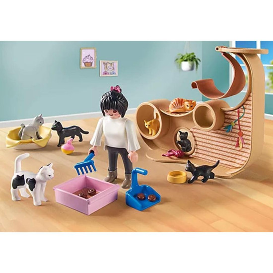 PLAYMOBIL -  CAFETERÍA PARA GATOS Playmobils