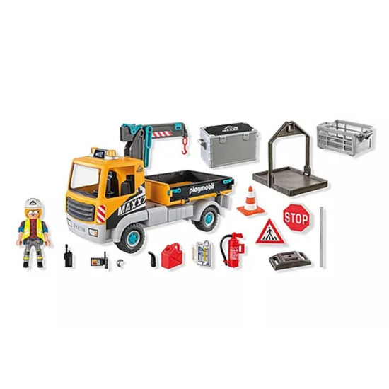 PLAYMOBIL - CAMIÓN DE CONSTRUCCIÓN CON Playmobils PLAYMOBIL - CAMIÓN DE CONSTRUCCIÓN CON Playmobils