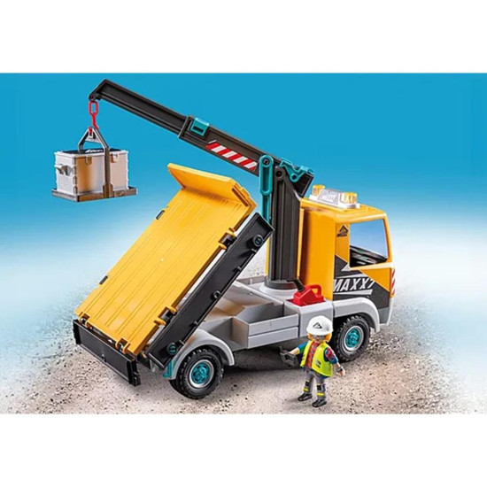 PLAYMOBIL - CAMIÓN DE CONSTRUCCIÓN CON Playmobils PLAYMOBIL - CAMIÓN DE CONSTRUCCIÓN CON Playmobils