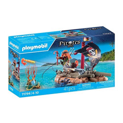 PLAYMOBIL -  BOTE PIRATA CON TESORO
