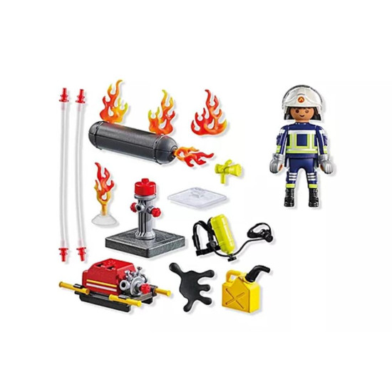 PLAYMOBIL - BOMBERO CON BOMBA DE Playmobils PLAYMOBIL - BOMBERO CON BOMBA DE Playmobils