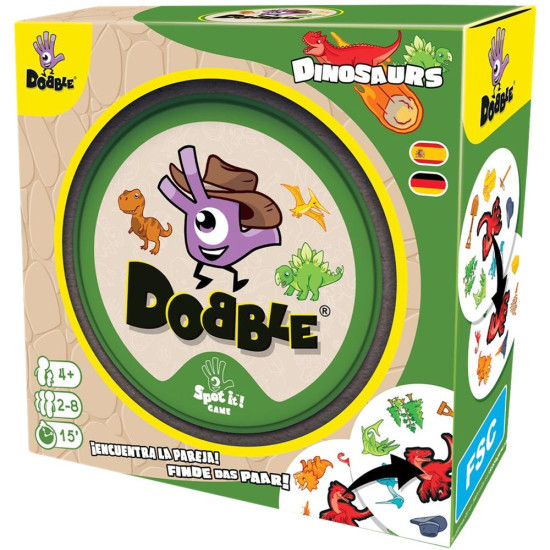 JUEGO MESA DOBBLE DINOSAURIOS Juegos de mesa JUEGO MESA DOBBLE DINOSAURIOS Juegos de mesa