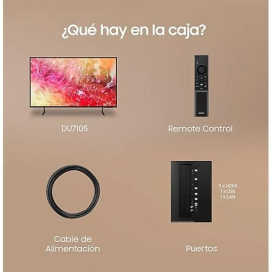 TV SAMSUNG 50 PULGADAS LED 4K TU50DU7105K Television TV SAMSUNG 50 PULGADAS LED 4K TU50DU7105K Television