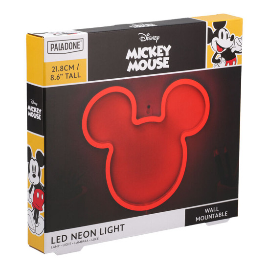 LUZ NEÓN PALADONE MICKEY MOUSE Lampara merchandising LUZ NEÓN PALADONE MICKEY MOUSE Lampara merchandising