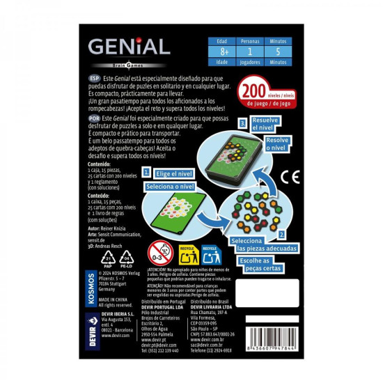 GENIAL BRAIN GAME Juegos de mesa