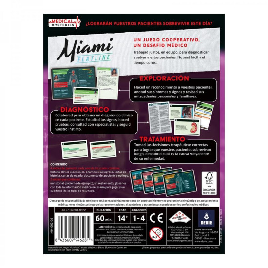 JUEGO MESA MEDICAL MYSTERIES MIAMI Juegos de mesa JUEGO MESA MEDICAL MYSTERIES MIAMI Juegos de mesa