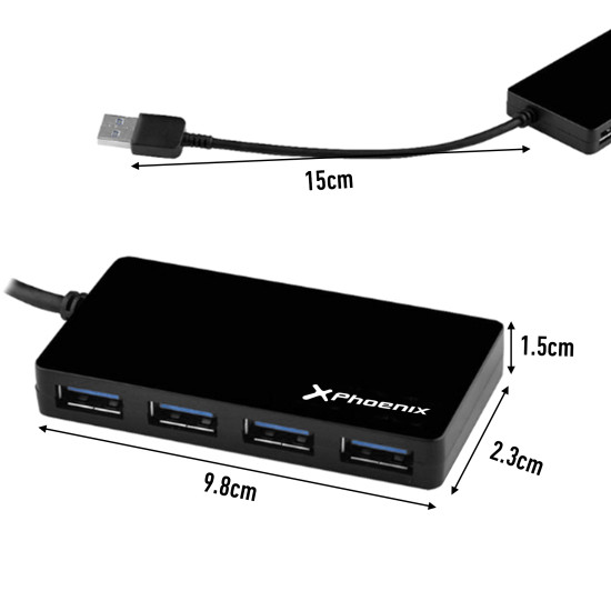 HUB PHOENIX USB 4 PUERTOS USB Dockings y hubs HUB PHOENIX USB 4 PUERTOS USB Dockings y hubs