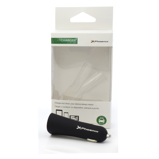 CARGADOR UNIVERSAL PHOENIX PHCARCHARGER2USB+ COCHE MECHERO Cargadores para móviles