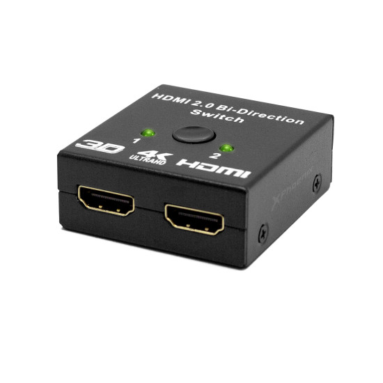HUB 2 HDMI SPLITTER 4K CON Cables audio - vídeo